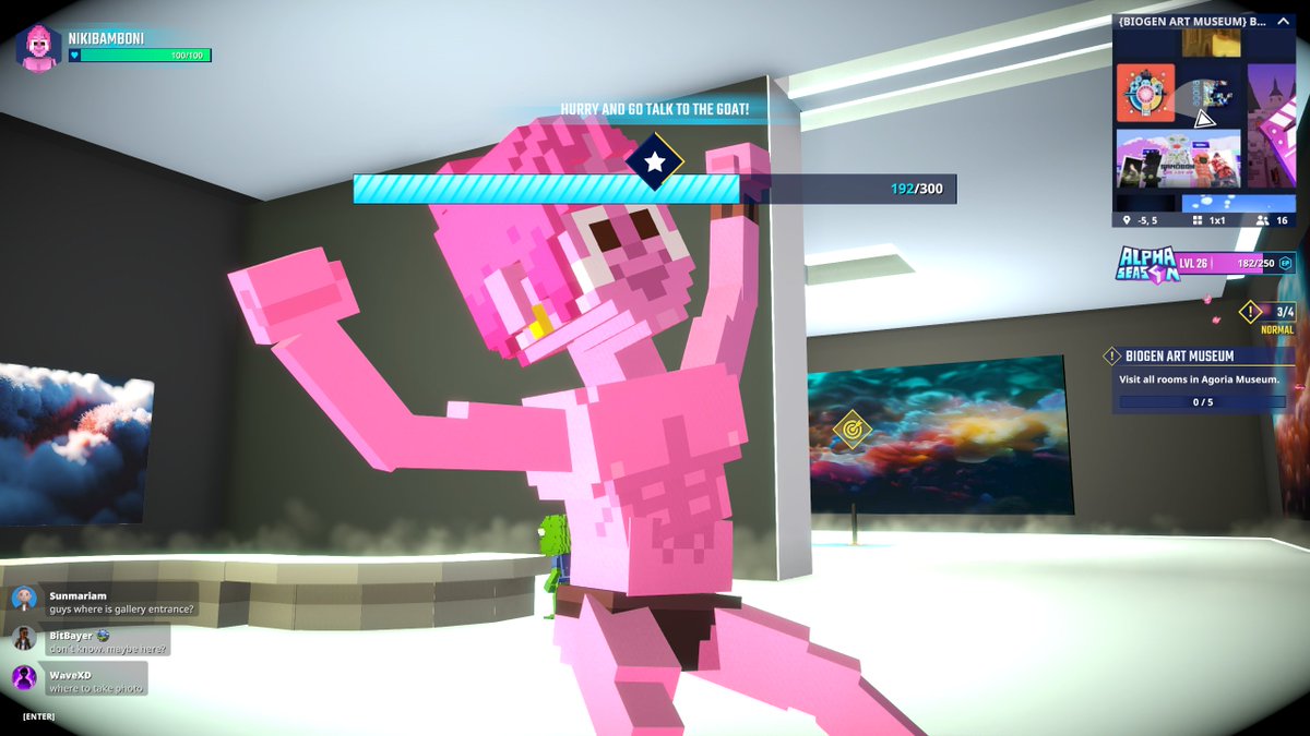 Entering the Gallery Room at the BioGen Art Museum in <a href="/TheSandboxGame/">The Sandbox</a>. Get ready for a mind-bending fusion of art and science! 🧬🎨 <a href="/agoriamusic/">{agoria}</a> register-landings.sandbox.game/alphaseason4-s… #TheSandbox #AlphaSeason4 #AS4SocialChallenge