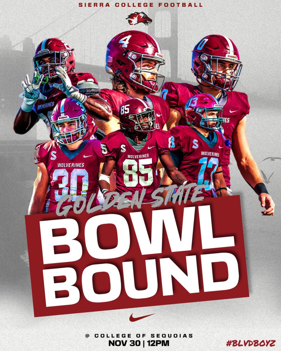 BOWL BOUND GAMEWEEK‼️For the 6th consecutive season, your Wolverines are Bowl Bound! 12pm kickoff this Sat, Nov 30th at Sequoias. Come support your Wolverines for the last time in 2024! 🐺🐾 #WolverineWay #BLVDBoyz