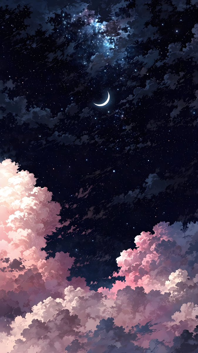 aestheticsguyy's tweet photo. Aesthetic night sky wallpaper ☁️ https://t.co/guf4lrySFH