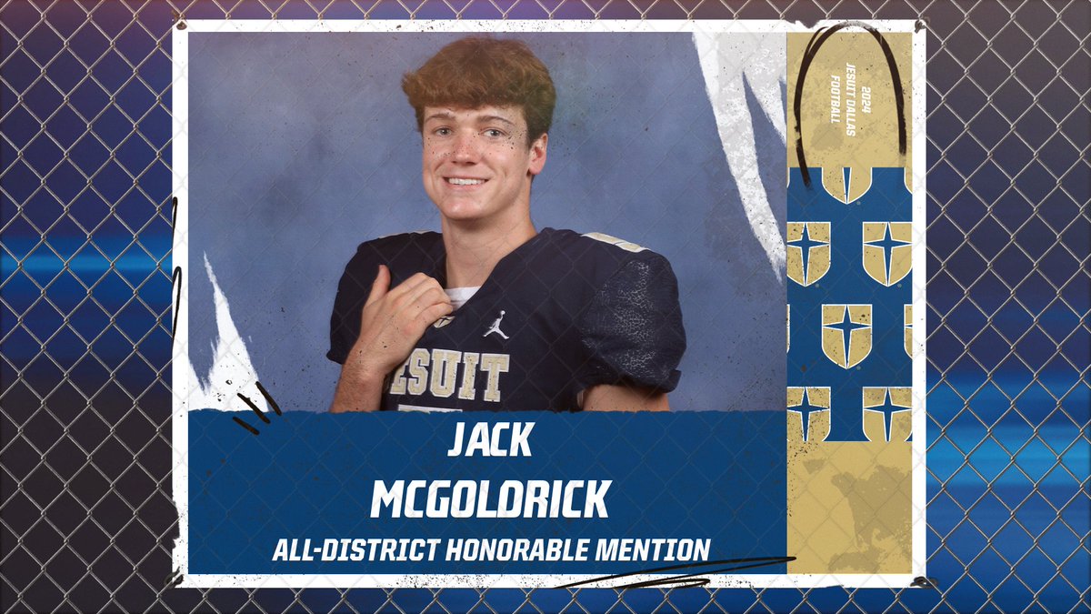 JesuitAthletics's tweet photo. Congratulations to the following members of the Jesuit Dallas football program that were named to the All-District Honorable Mention team:

Cason Clarke (DL), Luke Cutler (OL), Jack McGoldrick (LB), Reid Miller (OL), Robert Prager (LB), Cooper Smith (LB), Arsen Ventura (DB) https://t.co/yrgWrN7emx