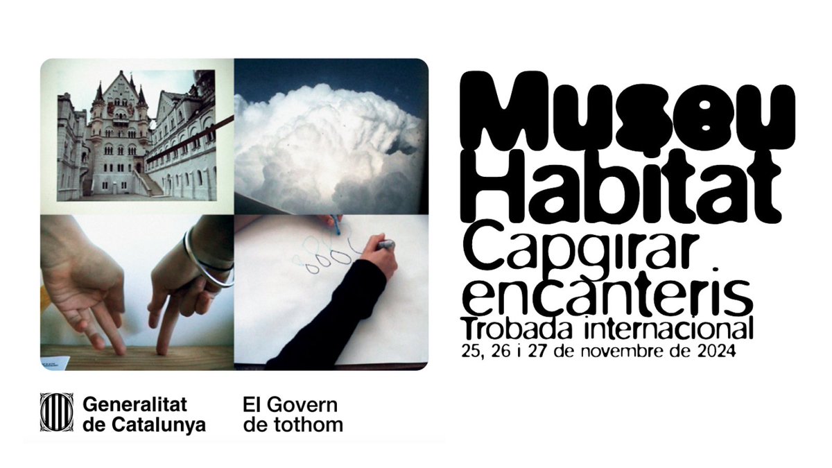 cultura_cat's tweet photo. Fins dimecres se celebra la trobada internacional '#MuseuHabitat. Capgirar encanteris' amb reflexions sobre el museu del segle XXI.

En línia:
Dl 👉🏼 https://t.co/tgE6N9gUjy
Dt 👉🏼 https://t.co/Sg6VA31jcN 
Dm 👉🏼 https://t.co/prlybyG49G

📑 Programa: https://t.co/jS6WTktoig https://t.co/DKQSLqHipK