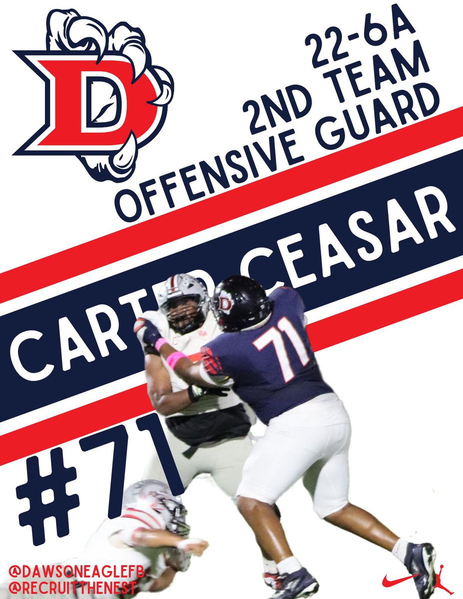District 22-6A 2nd Team Offensive Guard! #family