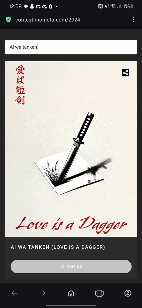 Absolutely. Fucking. Insane.

Vote here:
contest.mometu.com/2024