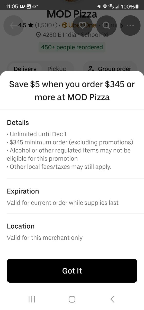 FredJudeich's tweet photo. @MODPizza tempting. Very tempting. https://t.co/0X1Yf5dq39
