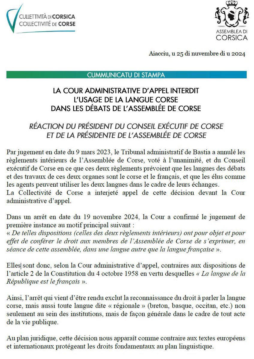 Gilles Simeoni tweet media