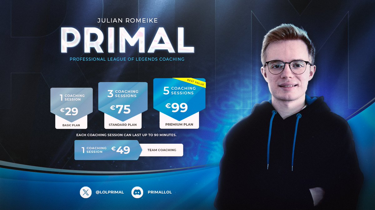 Hello!
I am officially offering coaching again. You can reach me through DMs or join my Discord server.
Whether you just want to improve at League of Legends or are trying to get into competitive play, we can build the necessary habits together.
