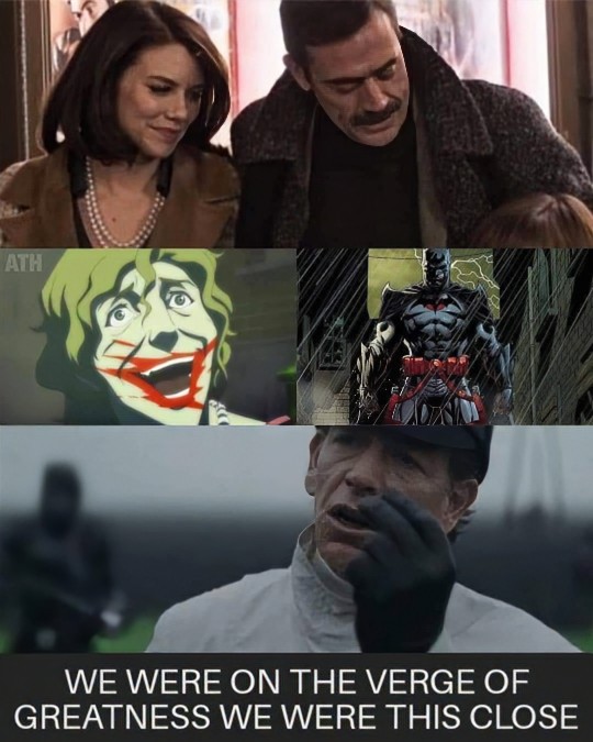 mistahjsanarchy's tweet photo. " It's an older meme but it checks out.."
#FlashpointParadox
#DCcomics
#DCEU
#DCAnimatedUniverse
#JeffreyDeanMorgan
#LaurenCohan
#Joker
#Batman
#Rogue1 https://t.co/3oBggemfyK
