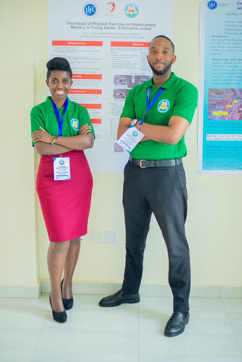 DivinJonathan's tweet photo. It was an honour to present on how physical exercise can improve hippocampal memory at the 3️⃣RD annual anatomy congress in Rwanda 🇷🇼 at @ASOMEHealth. The full paper 📜 will be published soon. https://t.co/TYUYfbk8w8
