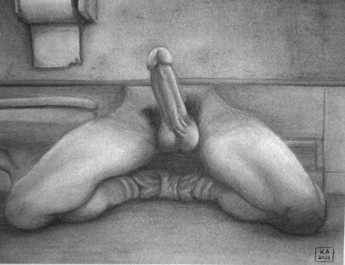 “Understall.” I can’t believe I haven’t posted this yet!  This one last piece from my show (that I DEFINITELY can’t post on IG…) and it actually SOLD yesterday!

(May or may not be a self portrait…)

17 x 14 in. Charcoal