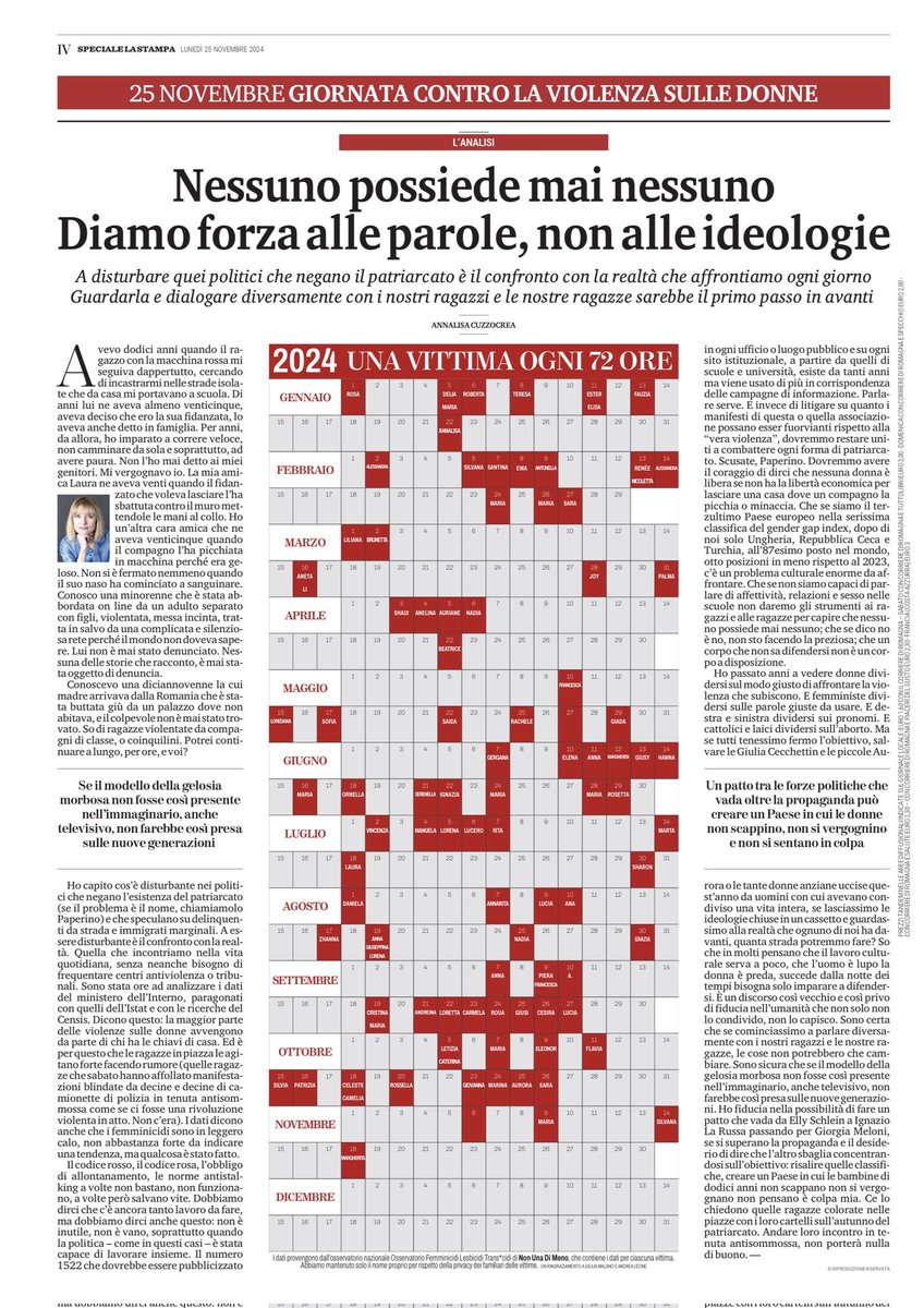 #giornatacontrolaviolenzasulledonne