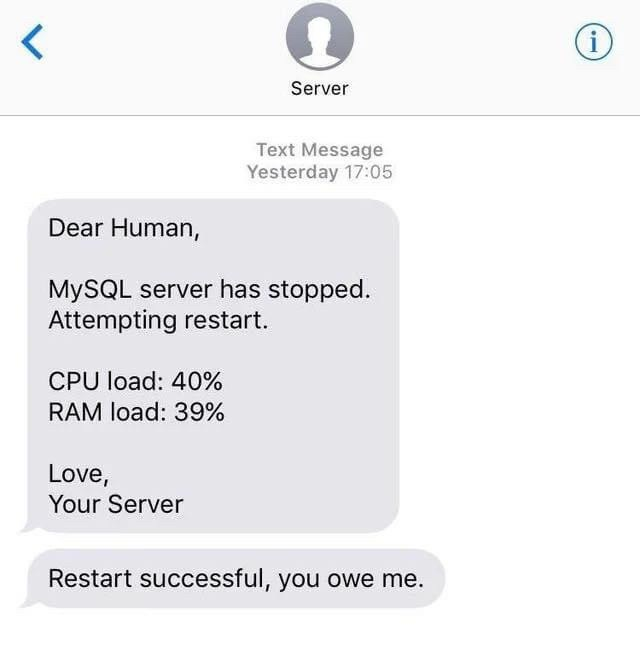 nixCraft 🐧 (@nixcraft) on Twitter photo mood  🙄 Linux monitoring script with attitude 😂 here is how to send push notification from your Linux or Unix cyberciti.biz/mobile-devices… mood  🙄 Linux monitoring script with attitude 😂 here is how to send push notification from your Linux or Unix cyberciti.biz/mobile-devices…