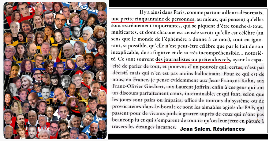 pensezbibi's tweet photo. #Medias #journalistes #chainesTV #radio 
"Une cinquantaine de personnes... au pouvoir hallucinant".
"Agités du PAF"
"Toutous du système"
"provocateurs-dans-le-bocal". https://t.co/DzRSvumOKD