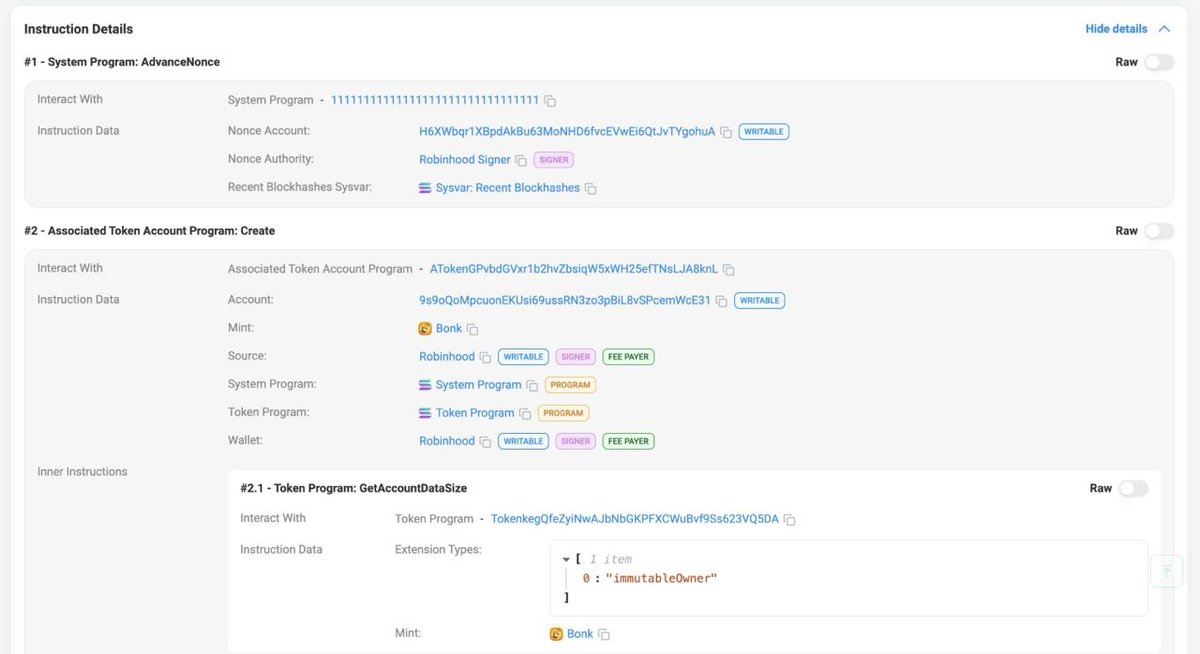 cited's tweet photo. By the way, similar to how $WIF account got created 6 days ago for Robinhood listing, looks like they also created for $BONK. https://t.co/g8sPZmbH0Y