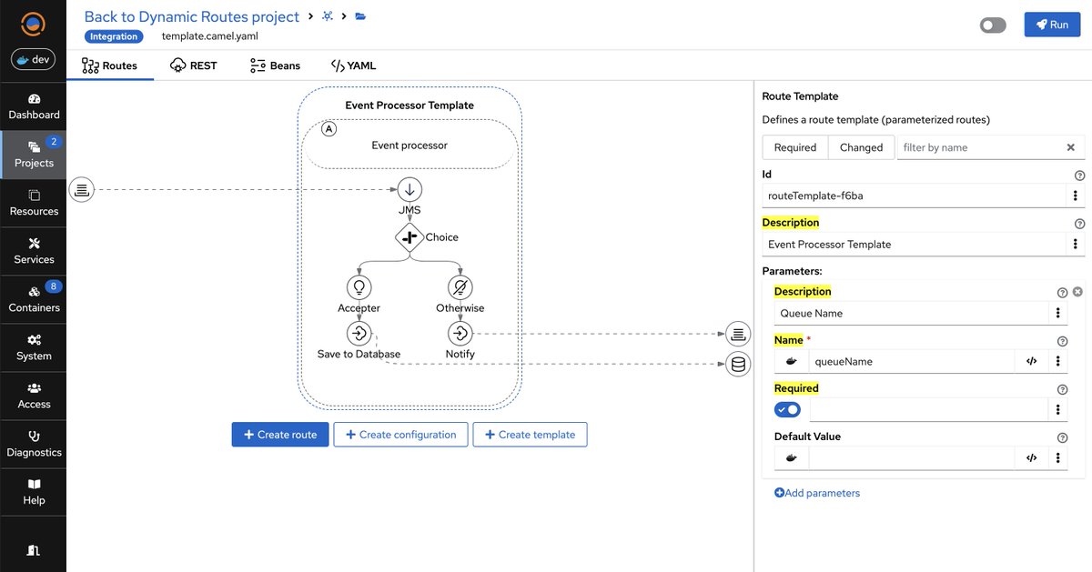 🌟 #TalismanPlatform 4.8 is on the way! Experience more powerful <a href="/ApacheCamel/">Apache Camel</a> integrations, while enjoying the ease of #visual #lowcode tooling. Now with parameterized route templates: define routes with input parameters and dynamically start new routes!
talismanplatform.com