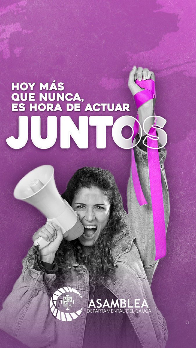 #NoHayExcusa para la violencia contra las mujeres y niñas.

Desde la Asamblea Departamental de Cauca trabajamos para combatir la desigualdad, la injusticia y la
violencia. 

#25N