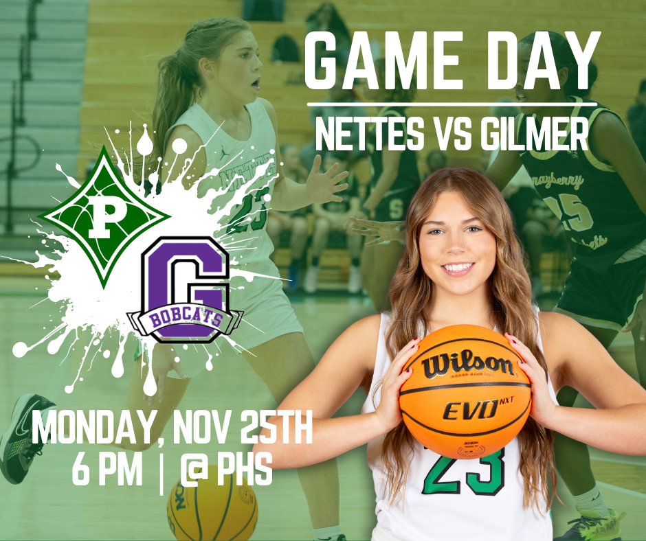 A highly anticipated matchup between the Draonettes and Lady Bobcats that you won't want to miss! Come on out for day 2 of the 3-game Thanksgiving Tournament and cheer on your Dragons and Nettes 💚🏀 
#DragonNation #BeatGilmer #ChasingBest