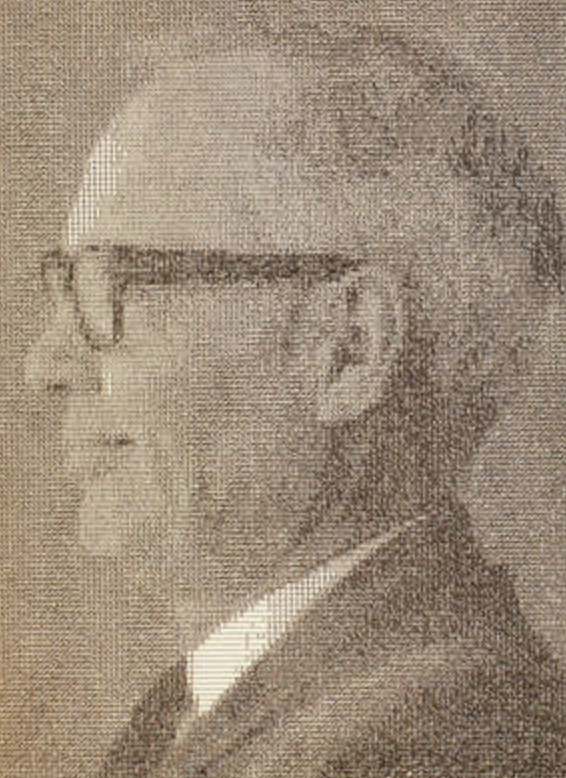 thedigitalmona's tweet photo. H. Philip Peterson's William Charles Norris, former head of Control Data. First time a computer generated portrait was published, Fortune magazine, Feb. 1968.
#digitalart #DigitalArtWork #earlycomputerart #plotterart #generativeart #GenerativeAI #computerart https://t.co/Xr4hAVq66S