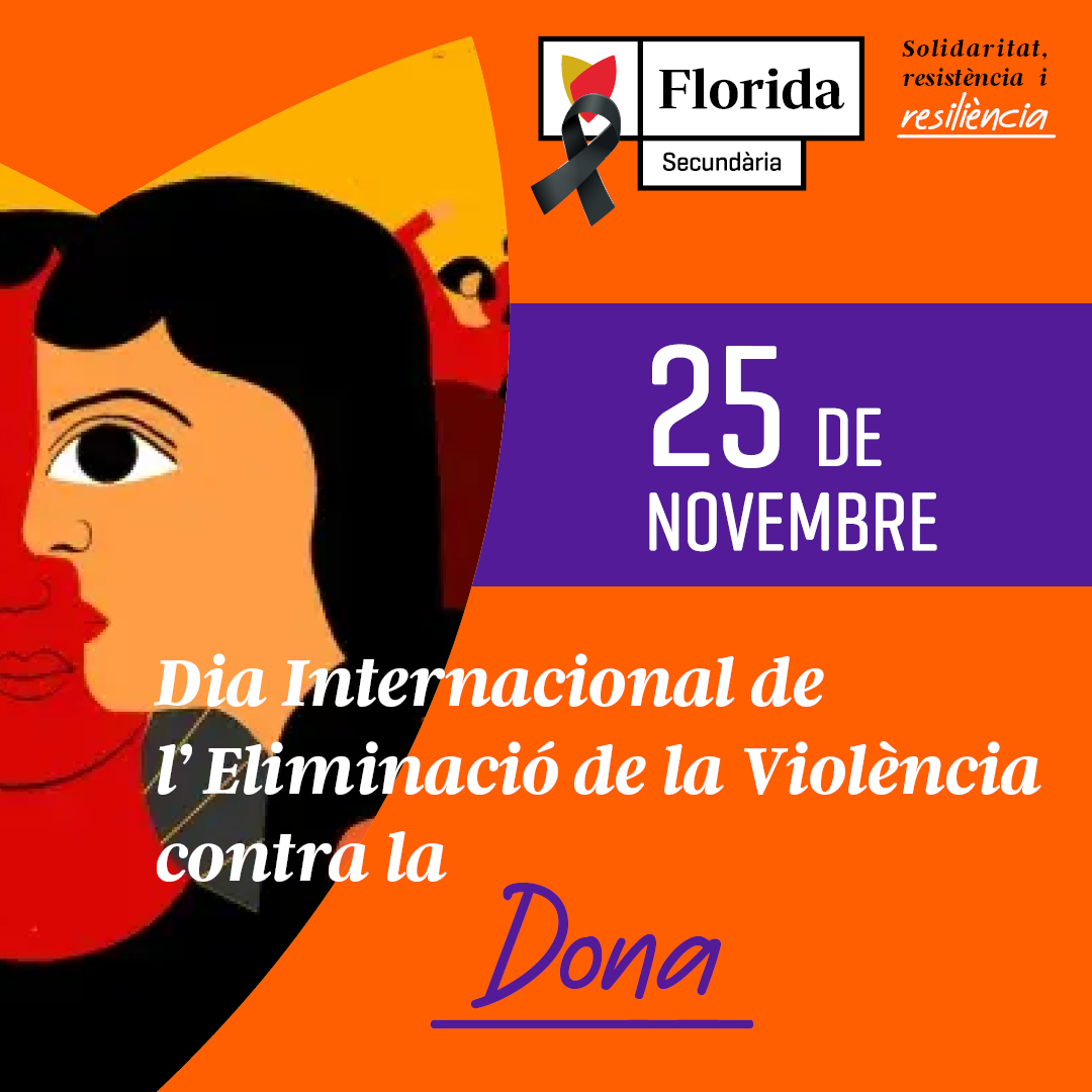 FloridaSec's tweet photo. 💜 25N - Dia Internacional per a l'Eliminació de la Violència contra la Dona

A Florida Secundària creiem que l'educació és la clau per a construir una societat lliure de violència. I des de les aules, treballem cada dia per a fomentar valors de respecte, igualtat i convivència. https://t.co/FYXptUq5wH