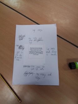 3BH have been looking at the special relationships they have with their families and friends. We have discussed conflicts that can arise and how these can be resolved.