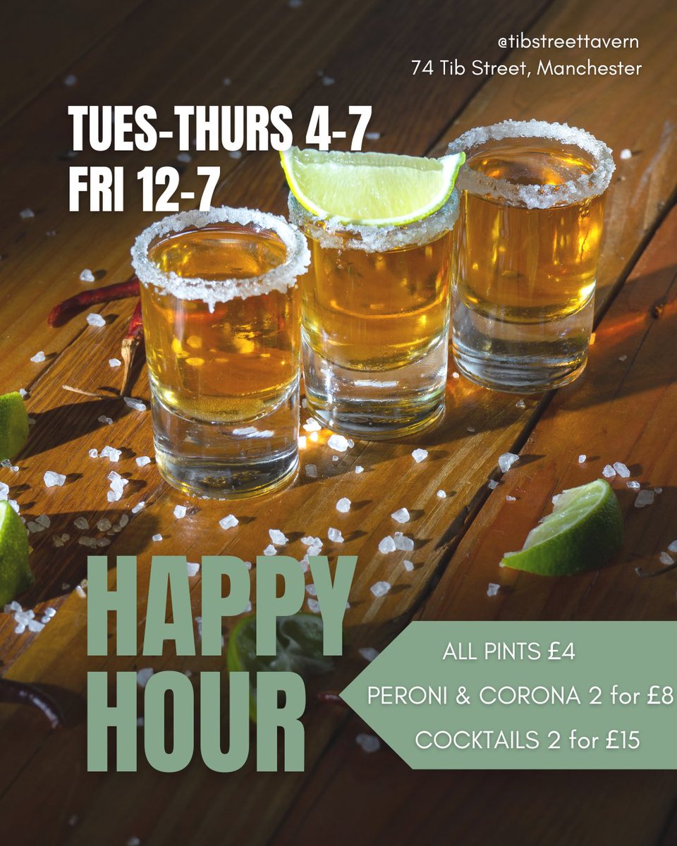 Join us Tuesday-Friday to enjoy our happy hour perks! 🍻