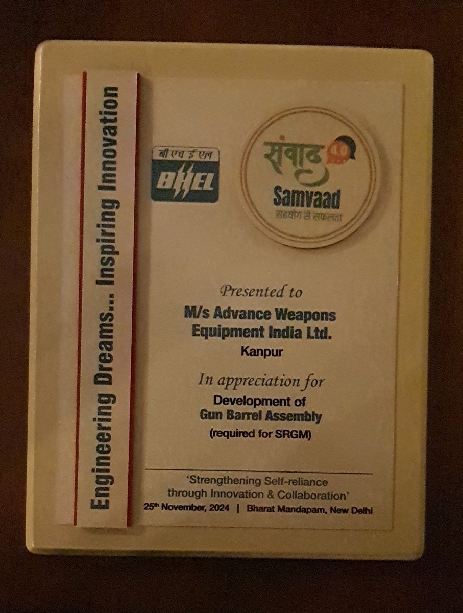 PRO_FIELD GUN FACTORY_AWEIL (@fgkkanpurofb) on Twitter photo Today Hon'ble Minister of Heavy Industries, Sh H D Kumarswamy, acknowledged FGK's outstanding work in indigenizing foreign-origin SRGM gun barrel assy. This recognition motivates <a href="/connectaweil/">aweil</a> to continue striving for excellence in defence manufacturing. <a href="/DefenceMinIndia/">रक्षा मंत्री कार्यालय/ RMO India</a> <a href="/RC_IOFS/">RajeshChoudhary</a> Today Hon'ble Minister of Heavy Industries, Sh H D Kumarswamy, acknowledged FGK's outstanding work in indigenizing foreign-origin SRGM gun barrel assy. This recognition motivates <a href="/connectaweil/">aweil</a> to continue striving for excellence in defence manufacturing. <a href="/DefenceMinIndia/">रक्षा मंत्री कार्यालय/ RMO India</a> <a href="/RC_IOFS/">RajeshChoudhary</a>