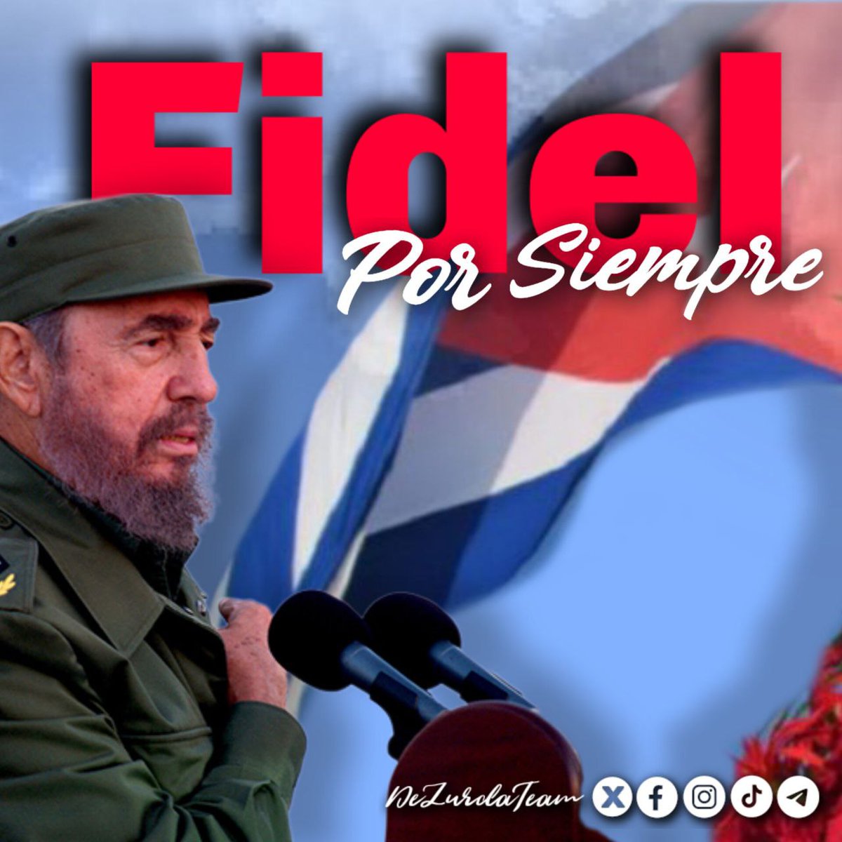 "Si el socialismo no aspira a quitarle nada a nadie, ni un pedazo de tierra a nadie, ni explotar el trabajo y el sudor de nadie, realmente, ¿para qué necesita armas?.#FidelPorSiempre