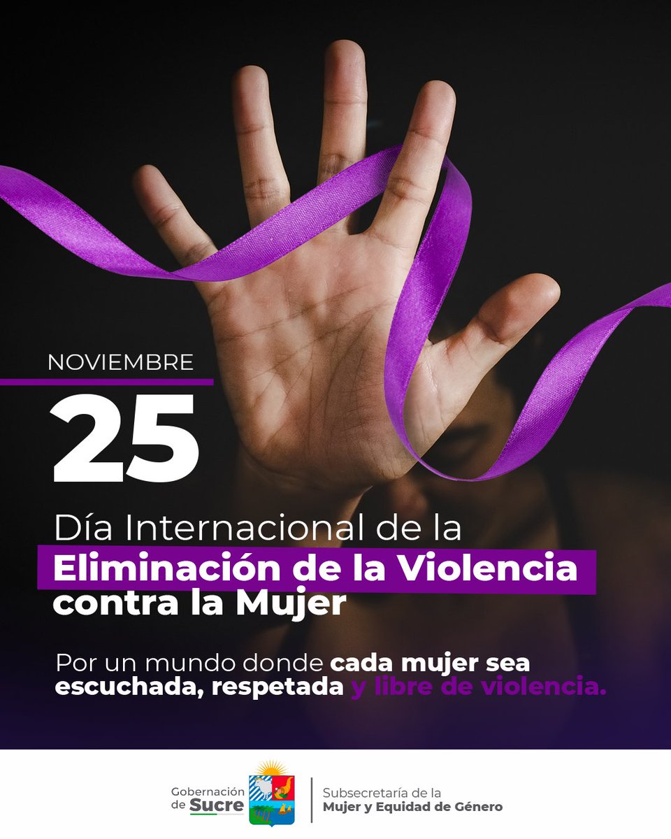 ¡Unidos contra la violencia de género! 

Hoy, 25 de noviembre, conmemoramos el Día Internacional de la Eliminación de la Violencia contra la Mujer. Estamos comprometidos a trabajar por un territorio más justo y seguro para todas las mujeres. ¡No más violencia! ¡No más silencio!