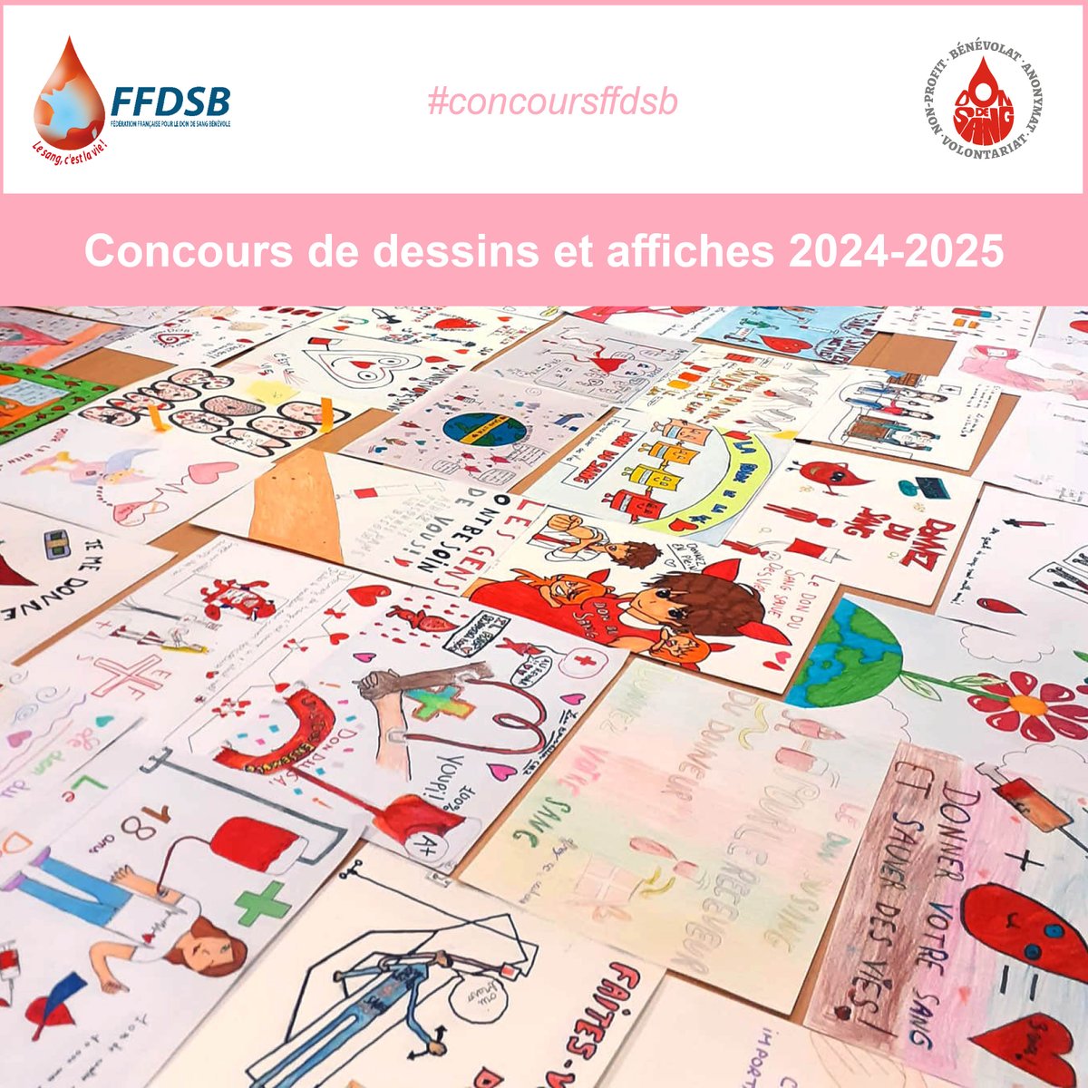 DonSangBenevole's tweet photo. ✅ Avant le 01/05 : remise des dessins et des affiches aux Associations par les écoles/collèges
✅Organisation des jurys locaux
✅Avant le 05/04 :  réception des dessins et affiches à la Fédération
✅Mai : résultats
https://t.co/9XHSmi2cSR
#concoursffdsb #DondeSangBénévole https://t.co/XYWCKurZIk