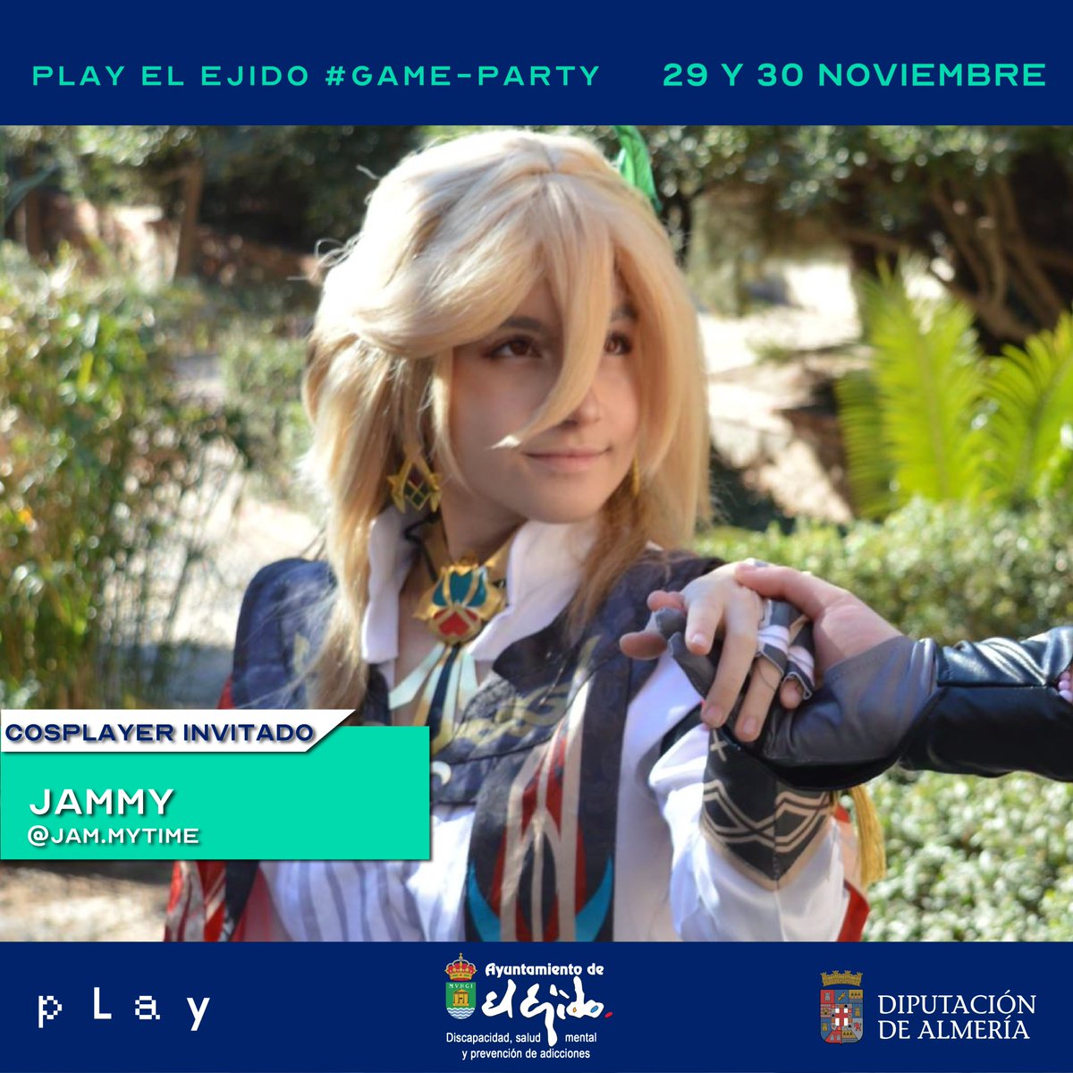 playgenpro's tweet photo. ¡Tendremos invitados de categoría! @feficosss y @jam.mytime
⠀
@wondercos.asociacion
⠀
🟢 Play EL EJIDO #GameParty
⠀
📅 29 y 30 Noviembre
📍 Antigua Nave EJIDOMAR
⠀
📝 Toda la información e inscripciones
🌐 https://t.co/H7jVf3Lj7I
⠀
#PlayGeneration #PlayGenPro #PlayElEjido #ElEjido #Ejidomar
