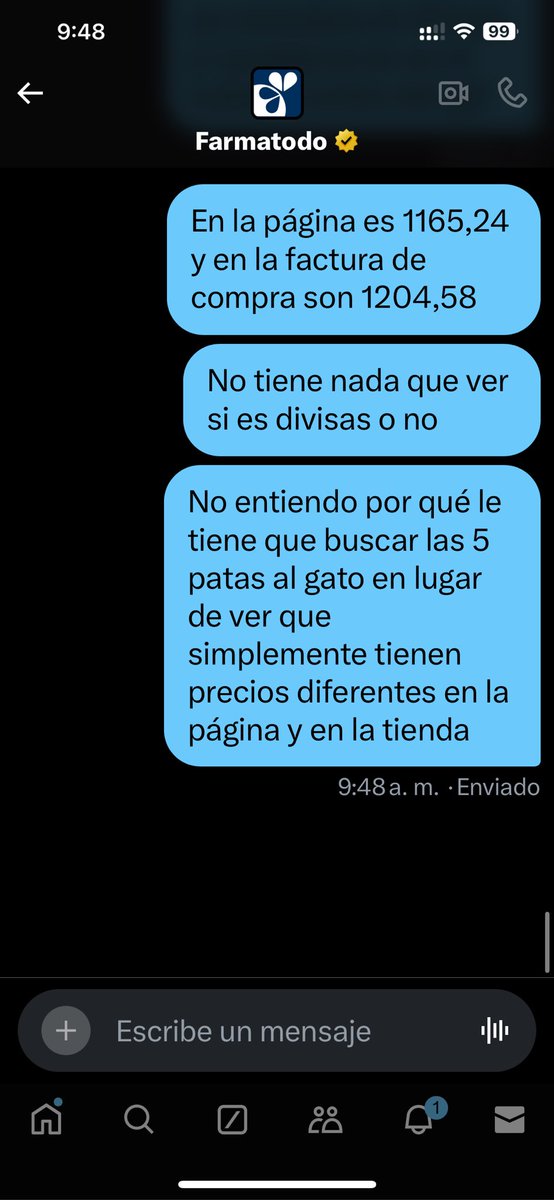 argutierrezm's tweet photo. @Farmatodo  siempre buscando como confundir a los clientes cuando ellos se equivocan o mejor dicho te cobran lo que no es https://t.co/ehuGmvF7hX