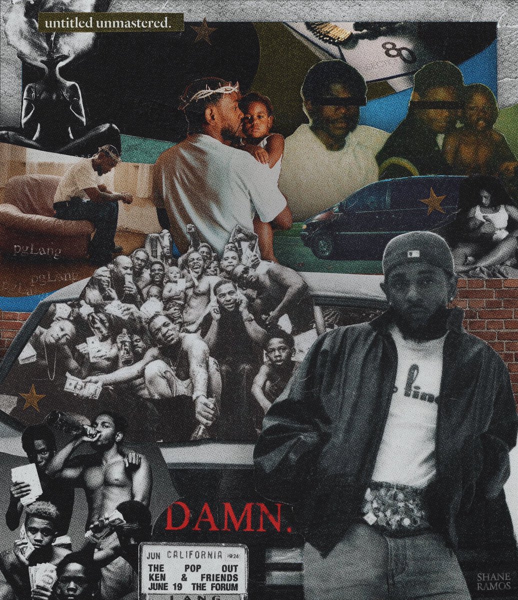 Kendrick Lamar Albums Collage