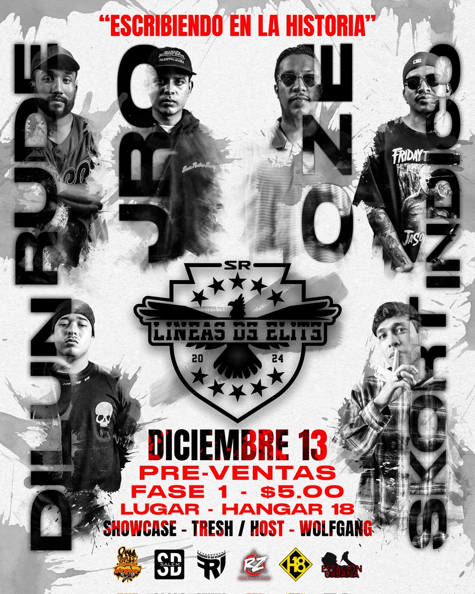 panama_rap's tweet photo. BATALLAS ESCRITAS EN PANAMÁ 🇵🇦
13 DE DICIEMBRE 2024 🗓️
LÍNEAS DE ÉLITE 🦅
Entradas al DM📩📩📩
Lugar: Hangar 18
Valor: B/. 5.00
"SIGUENOS PARA ESTAR PENDIENTE A LOS ANUNCIOS Y NOTICIAS😏😮💨"
#freestylepanamarap #rap #pty #pty507 #507pty #viral #panamá https://t.co/iS7Iaqz8n9