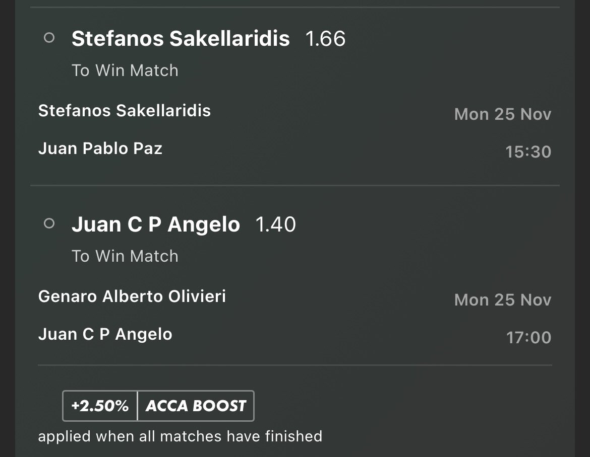 BalkanProps's tweet photo. 🎾double ; odds: 2.37 / +127

Stefanos Sakellaridis to win Juan Pablo Paz

Juan C P Angelo to win Genaro Albero Olivieri

#challenger #tennis #tennistips #tennispicks #freetennis #freepicks #freebet #freemaxplay #10unitpick #10unitlock #maxplay #gamblingx #gamblingtwitter #bet365 https://t.co/YmGY7D4XvP