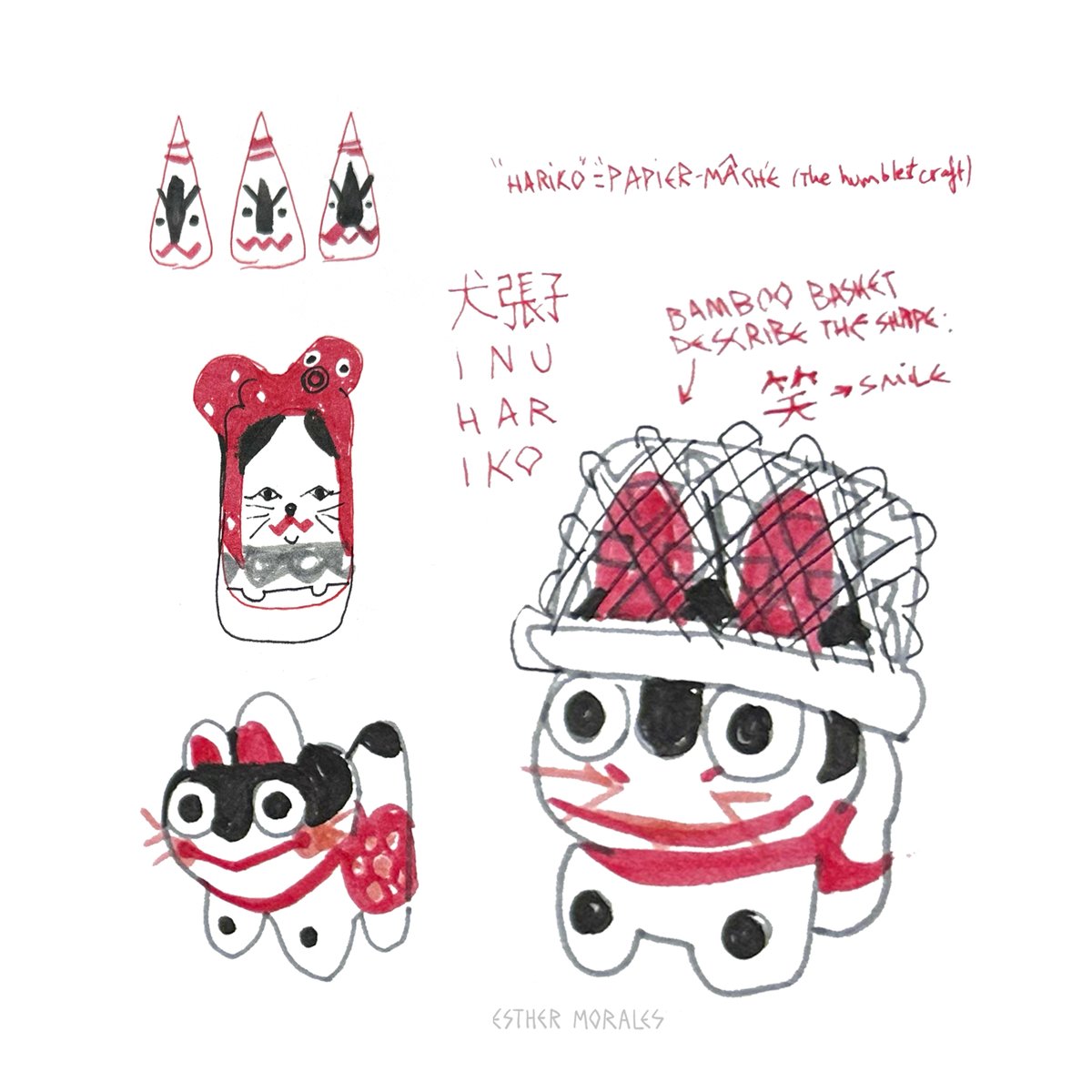EstherMononoke's tweet photo. During my time in Japan I encountered so many creatures in the form of toys, charms, sculptures, keychains... I needed to capture all these little treasures in my sketchbook. Here's are a few! :3 https://t.co/R6wCQ1Igeb