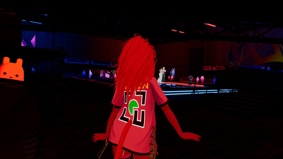Gunnthor2's tweet photo. Another Friday night at the Vigilante Hideout I was watching and cheered on my fellow crewmates bringing home another victory for Da crew. @LegoPG_  is the man behind the lens TY <3 for the pictures.

#vrchat #vrchatcommunity #vrchatdancer #vrchatpictures #VRChat https://t.co/cx5XL92YTm