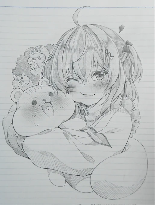 【修正版】
描き忘れした髪どめ描いたので一応上げときます!! 