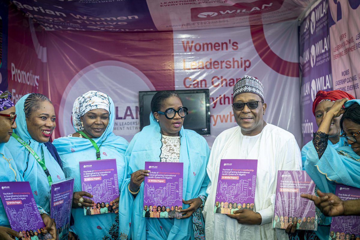 wilanglobal's tweet photo. This past week, WILAN hit a major milestone in our partnership with the Female Health Commissioners and Special Adviser to the President on Health.  We launched our white paper titled The Role of Women's Leadership in Strengthening Sub-National Health Systems in Nigeria https://t.co/MM5pfq2GC3