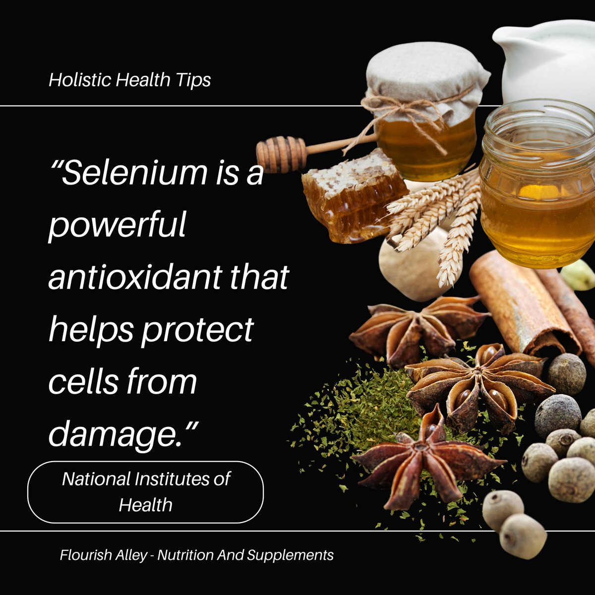 Flourish_alley's tweet photo. Selenium: Protecting Your Cells with Antioxidants
#Selenium #Antioxidants #CellProtection #HealthyLifestyle #NutrientPower #ImmuneSupport #OxidativeStress #WellnessJourney #StayHealthy #NutritionalBenefits #healthylifestyle #weightlossjourney #fitnessmotivation #cleaneating https://t.co/OHHaZT4sg1