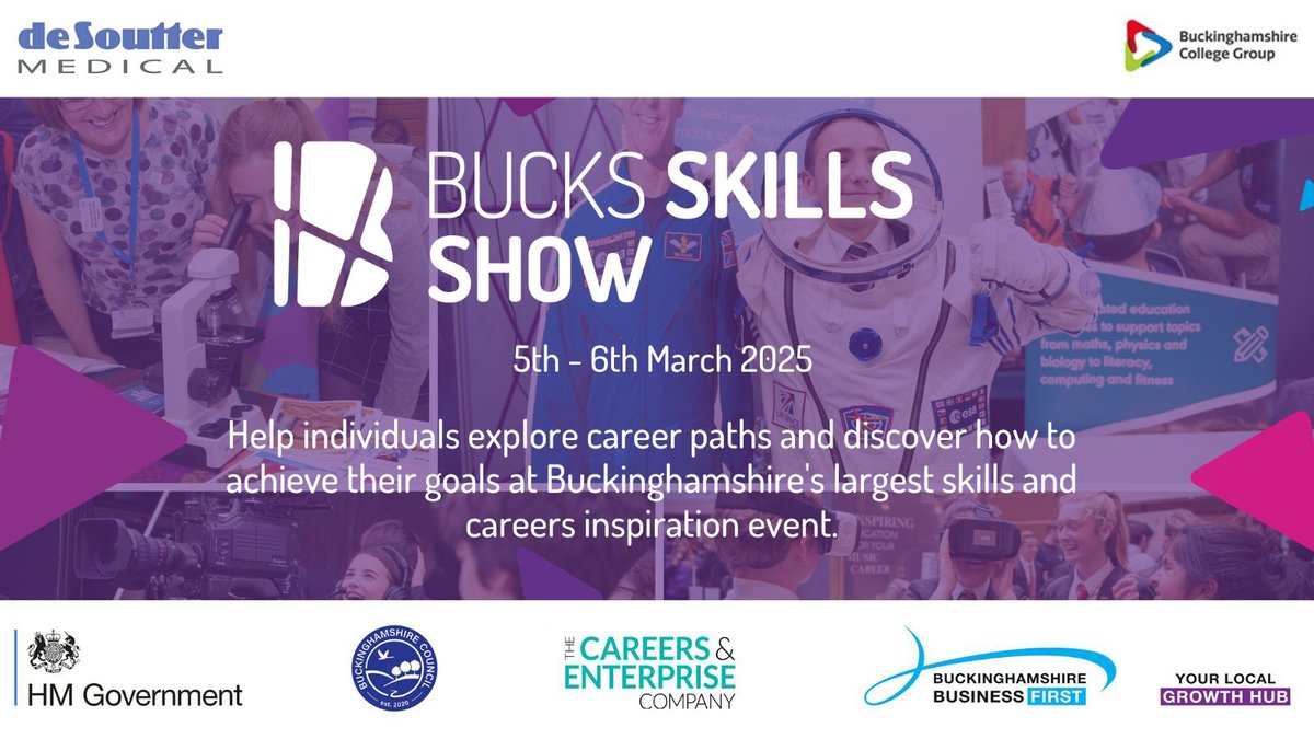 bbfuk's tweet photo. The #BucksSkillsShow 2025 – Bigger, Better, Unmissable! 🌟
Ready to inspire the next generation and secure your future workforce?
👉 Click to book your place today! https://t.co/Gx0wlit6lr
#SkillsShow #Buckinghamshire https://t.co/TQeOrv4XtB