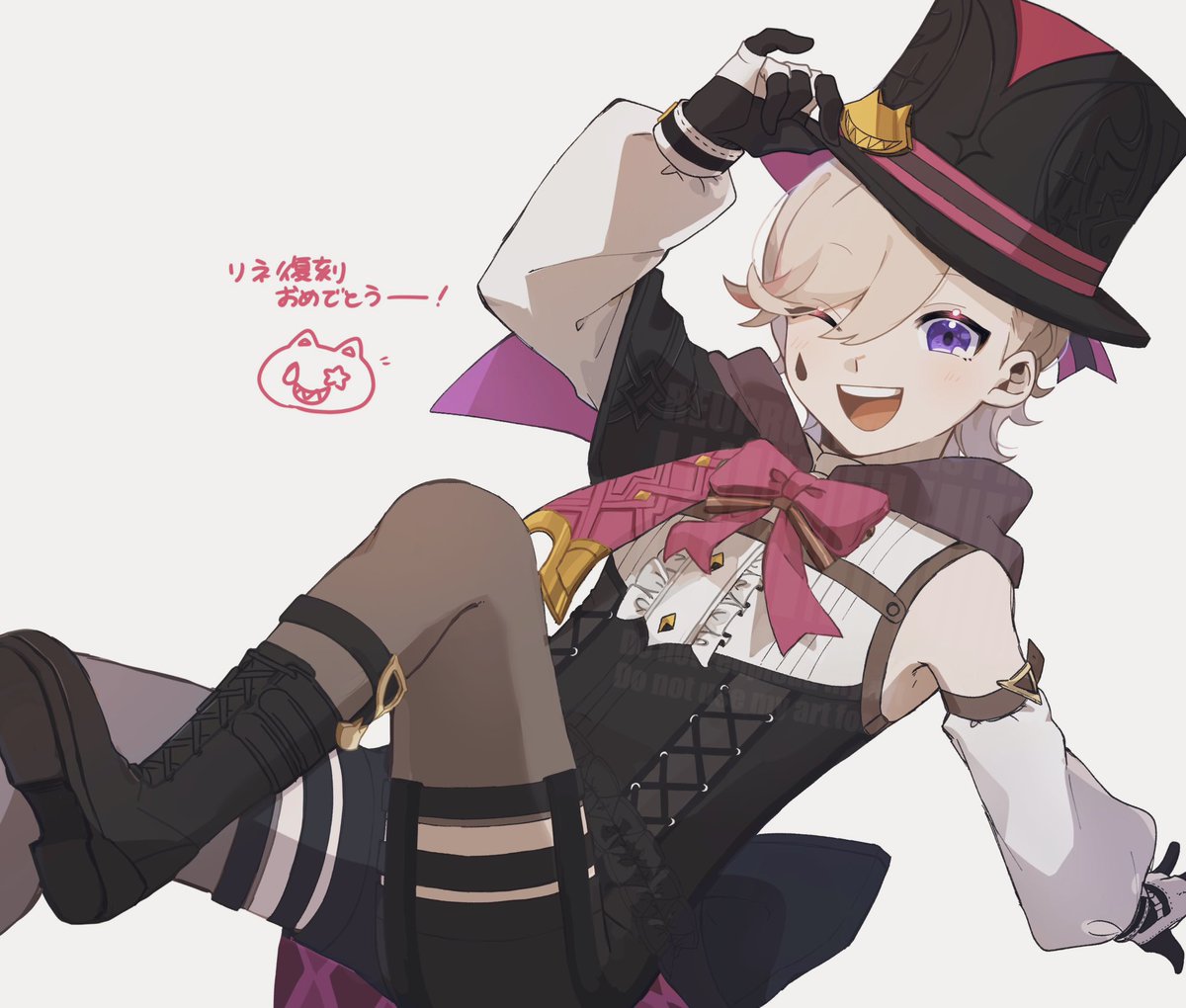app1e_30's tweet photo. #genshinimpact #Leney 
復刻おめでとう〜！🎊🎩 https://t.co/M0M8JtD31W