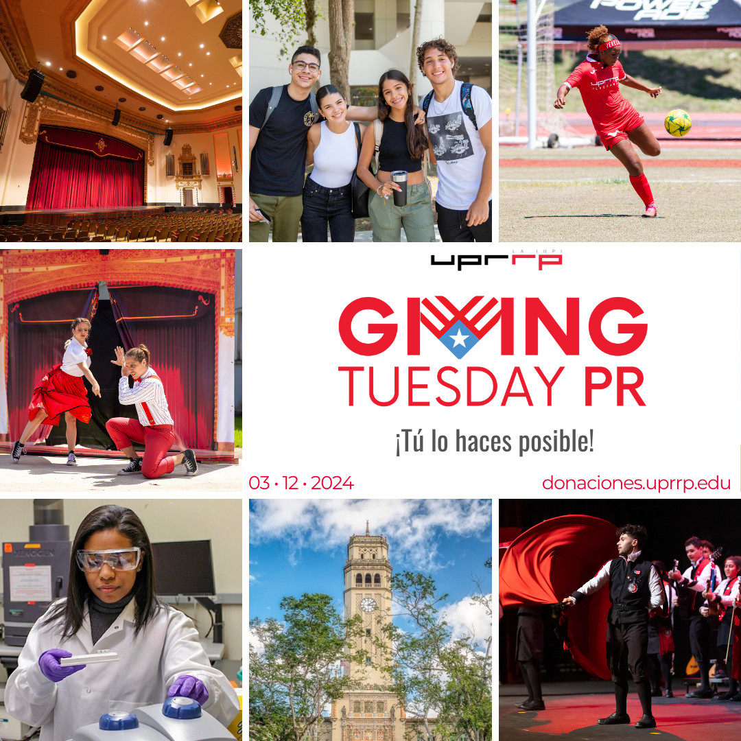 uprrp's tweet photo. #SaveTheDate 🌟Se acerca el Día para Dar. 🌟
Una vez más nuestro Recinto se unirá al movimiento global #GivingTuesdayPR. 🐔🤲
📆 3 de diciembre de 2024
#Dónaleatuiupi ❤️ accediendo al enlace: https://t.co/pDxzcmZqVX
#UnDíaParaDonar #GivingTuesday https://t.co/CJq9FMDg0Z