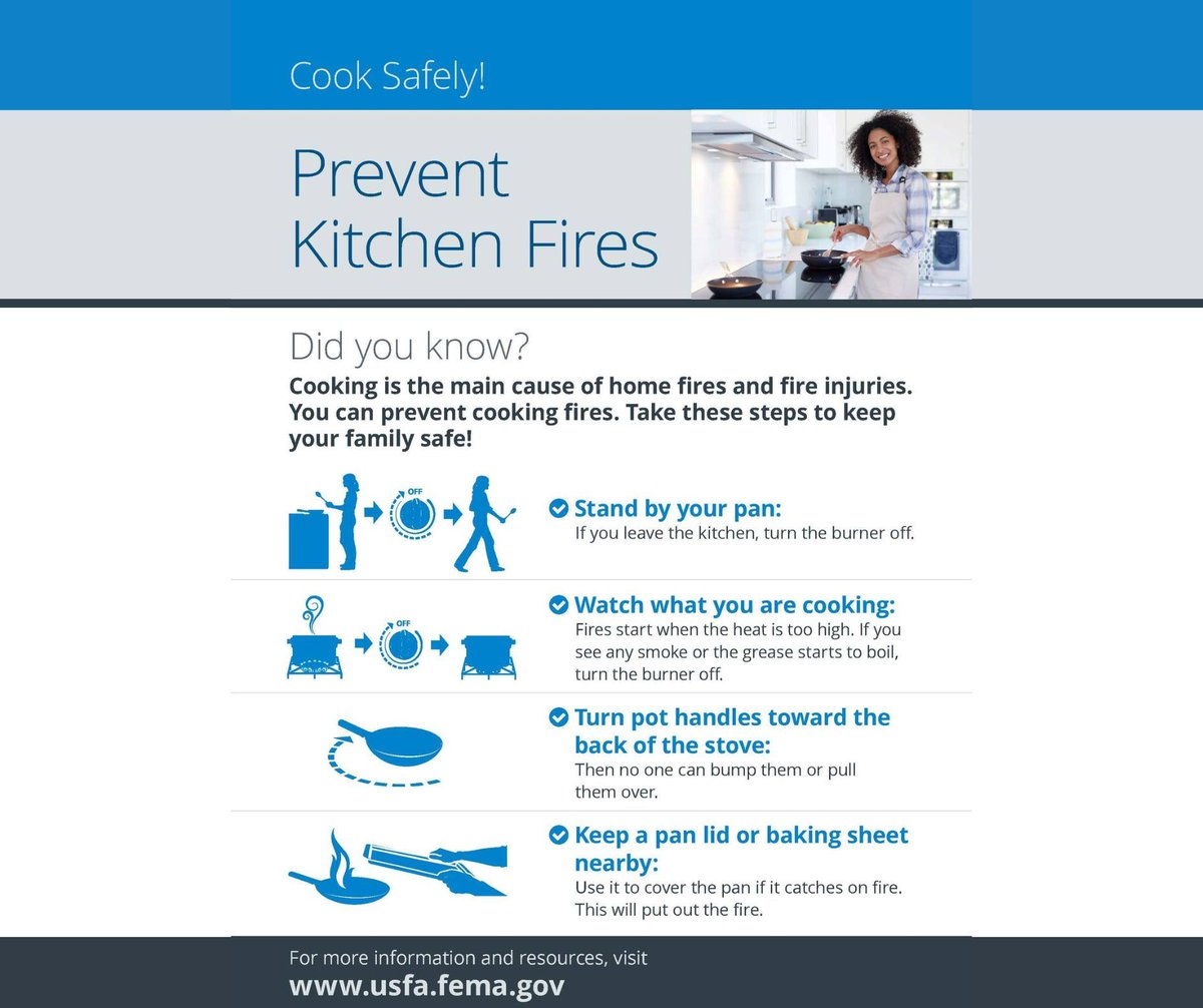 In the days leading up to Thanksgiving, we are going to be sharing tips and tricks to help keep yourself and other people in your life safe. 

Cooking is the main cause of house fires and fire injuries- follow these tips to help keep yourself and your home safe!