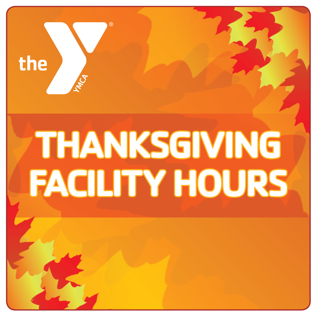 ‼️ Reminder: Both our YMCA facilities will be CLOSED for Thanksgiving on Thursday, Nov. 28. Regular hours will resume on Friday, Nov. 29, but Play and Learn and The Zone will be closed and Group Ex classes will be limited. Learn more on our website: bit.ly/3QKG5o9