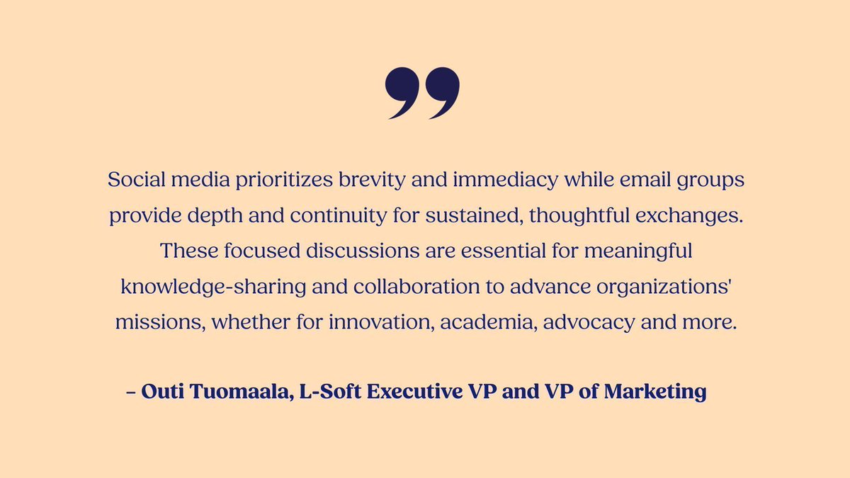 LSoftLISTSERV's tweet image. #MondayMotivation #EmailGroups #LISTSERV #communications #collaboration