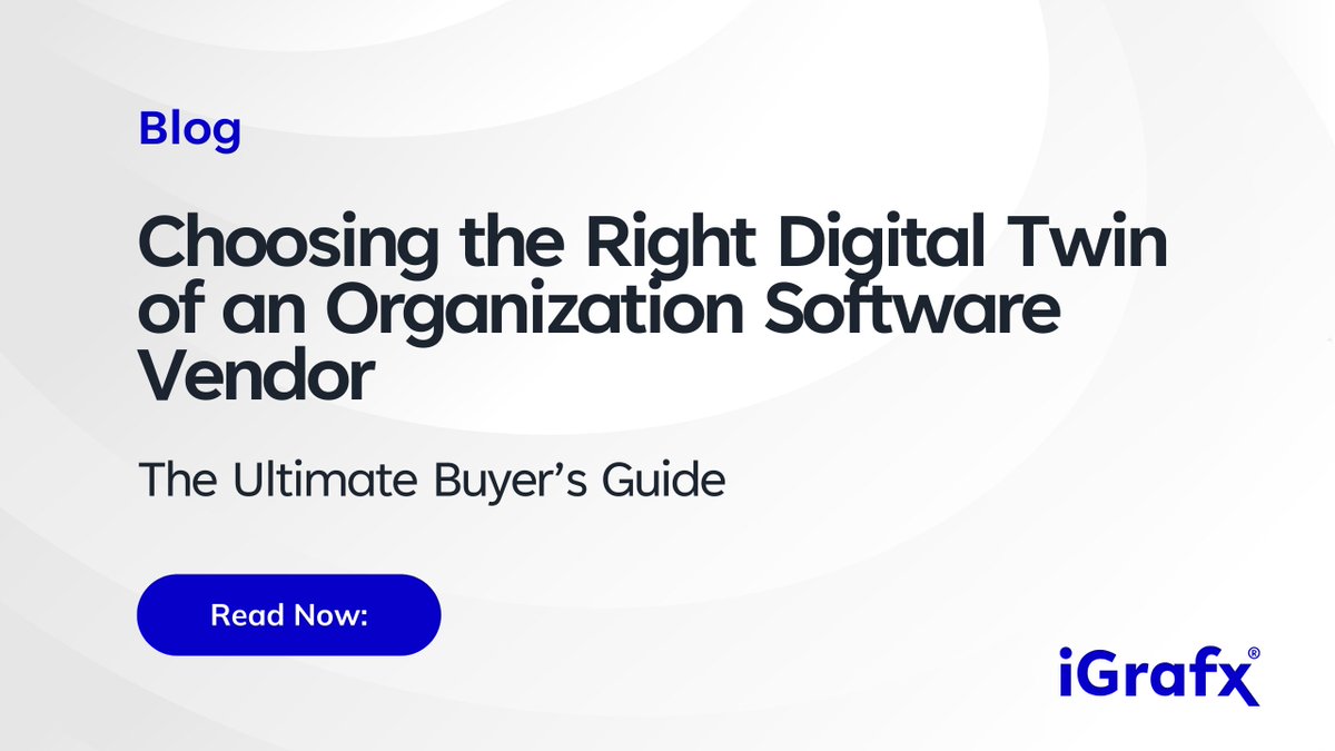 iGrafx's tweet photo. Choosing the right DTO software is key for digital transformation. It helps adapt, optimize, and future-proof your organization. 

Check our guide ⬇️
https://t.co/sMBbpoBxql 

#DigitalTwin #DTO #DigitalTransformation https://t.co/utfVEQF39D