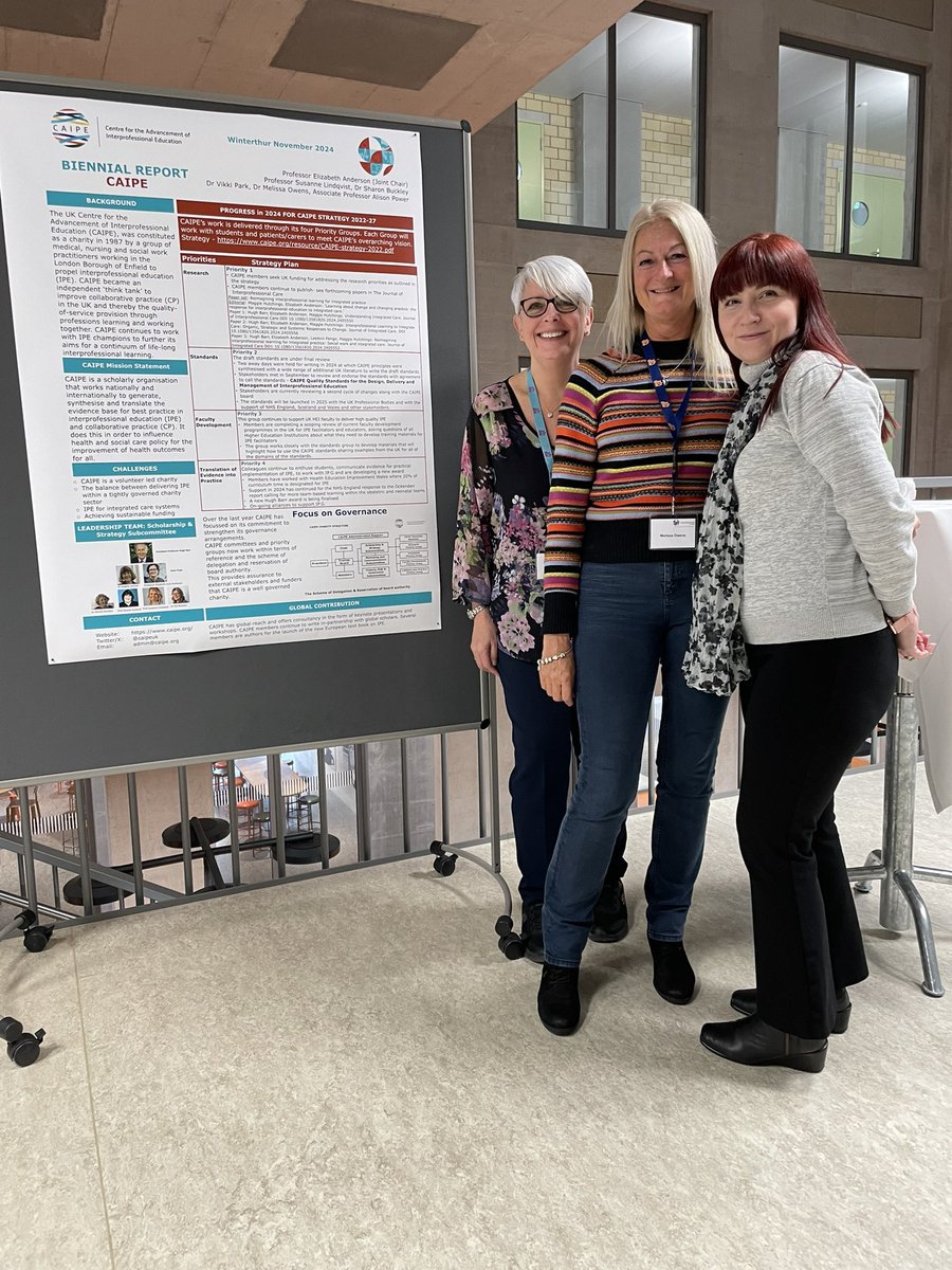 Sharing <a href="/CAIPEUK/">CAIPE UK</a> Biennial Report at the <a href="/InterprofGlobal/">Interprofessional.Global</a> Partnership meeting in Winterthur. <a href="/VikkiPark2/">Dr Vikki Park</a> <a href="/MelissaWOwens/">Melissa Owens</a> <a href="/UniNhantsFHES/">Uni of Northampton Health, Sport & Behavioural Sci</a>