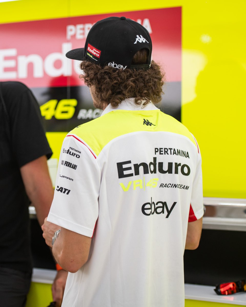VR46RacingTeam's tweet photo. It's black week! 🤩 No… We’re not racing yet, but you can get yourself some cool black &amp; white merch! 😏

@Marco12_B @FabioDiggia49

#KappaSport

@MotoGP  #KappaSport #VR46Tribe #MotoGP #MB72 #Diggia49 #VR46 https://t.co/T9DbNDKgiE