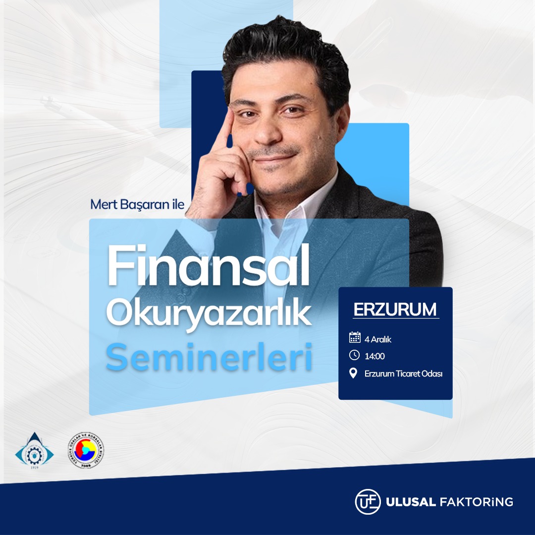 4 Aralık Çarşamba günü, <a href="/ERZURUMTSO/">ETSO</a> ev sahipliğinde ve <a href="/TOBBErzurumGGK/">TOBB Erzurum Genç Girişimciler Kurulu</a> desteğiyle düzenlenecek <a href="/MertBasaran_inv/">Mert Başaran</a> ile Finansal Okuryazarlık Seminerimize Erzurum'daki tüm işletmecilerimizi bekliyoruz. 

#finans #finansalokuryazarlık #seminer #erzurum #mertbaşaran