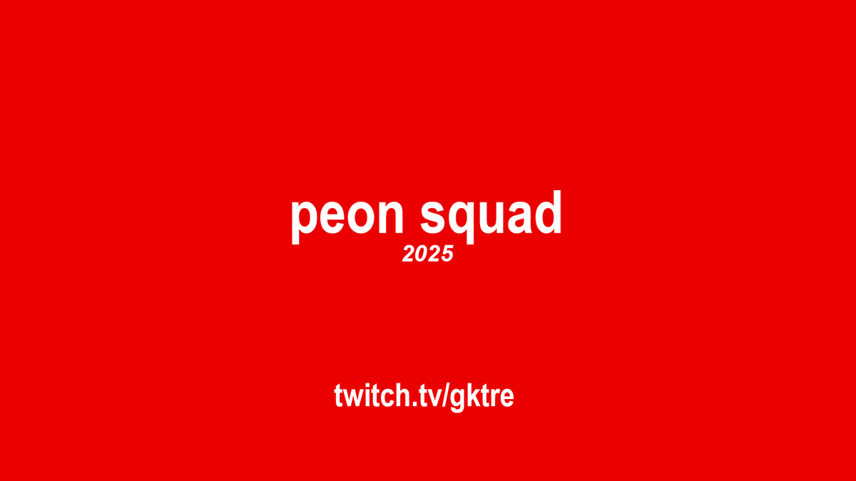 Repping Peon Squad all 2025 🤜