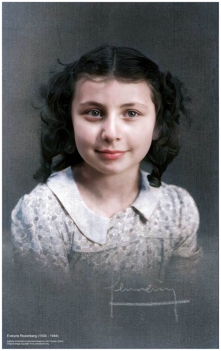 Tennyson.Sarah 🇫🇷 in 🇬🇧 (@tennysonsarah1) on Twitter photo 🧵
OTD in 1933 was born in Paris, Evelyne ROZENBERG.
At 10, she's a victim with Mum Marie, of Paris 4Feb1944 Roundup.
She should've NEVER been deported since Dad, a Polish volunteer in the French Army had been a POW in Germany since 1939.
Honor her memory, follow <a href="/AuschwitzMuseum/">Auschwitz Memorial</a> 🧵
OTD in 1933 was born in Paris, Evelyne ROZENBERG.
At 10, she's a victim with Mum Marie, of Paris 4Feb1944 Roundup.
She should've NEVER been deported since Dad, a Polish volunteer in the French Army had been a POW in Germany since 1939.
Honor her memory, follow <a href="/AuschwitzMuseum/">Auschwitz Memorial</a>
